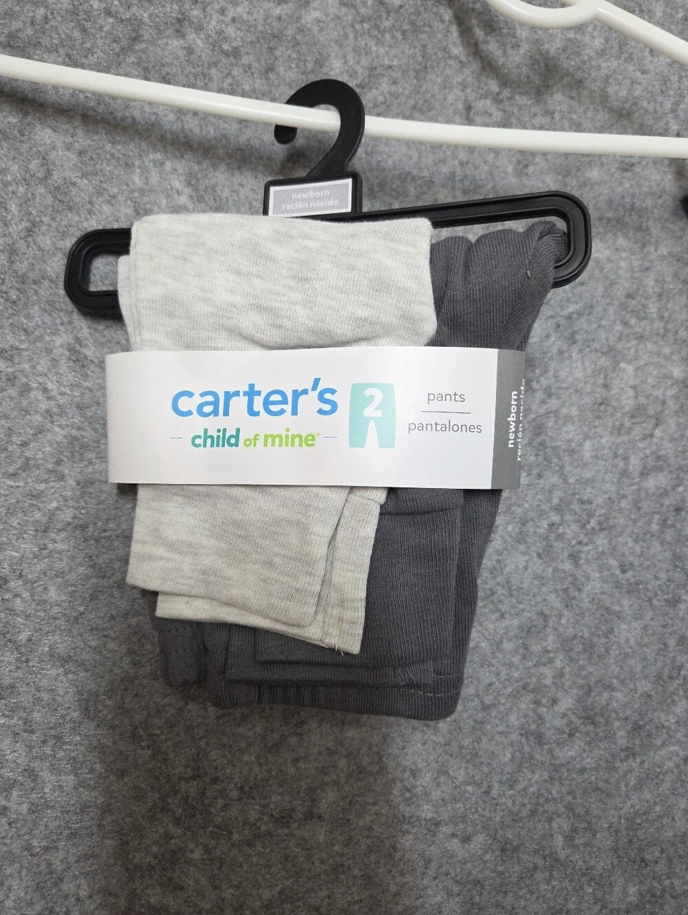Carters Baby 3 Piece Body Suit & 2 Pairs Of Pants Newborn Nwt